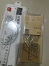 得力酷黑套尺中考高考文具 易读取/刻度清晰(20cm直尺+三角尺*2+量角器))绘图4件套  实拍图