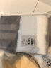 康尔馨酒店毛巾 纯棉加厚吸水面巾 2条装洗脸巾 白+灰 75*40cm 180g 实拍图