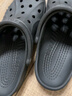 CROCS卡骆驰洞洞鞋贝雅男鞋女鞋轻便耐磨一脚蹬拖鞋休闲鞋|10126 黑色-001 43 (270mm) 晒单实拍图