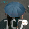 天堂 加大雨伞三折 晴雨两用商务伞10骨大雨伞男女 兰灰 实拍图