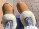 百丽厚底雪地靴加绒保暖勃肯鞋女靴子25冬新毛毛鞋JD012DM5 松烟棕 38 实拍图