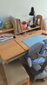 京东京造森林家双光源山毛榉儿童学习书桌椅套装升降学生写字桌1.2m棕 实拍图