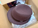 Mr DUCK秋冬季男士帽子潮英伦礼帽男大号加厚保暖羊毛呢绅士帽复古爵士帽 深咖色-羊呢料-MW13038 (时尚经典款） M（适合56-58cm头围） 实拍图