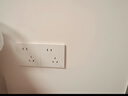 公牛（BULL）开关插座G57蝶翼超薄10A斜五孔大面板插座G57Z223A暮雪白暗装 实拍图