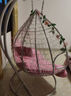 筑家星宇双人吊篮藤椅室内床家用懒人椅子鸟巢网红吊椅户外秋千阳台摇篮椅 单人细藤白色豪华版无扶手 实拍图