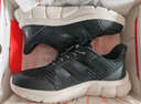 足力健老人鞋中老年轻便休闲散步鞋2431380J 男 黑色 45 实拍图