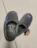 大嘴猴（paul frank）棉拖鞋男士秋冬季室内家居拖鞋毛绒保暖厚底棉鞋男款深灰280PF607 实拍图