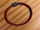 周生生【细绳】串珠3mm细版手绳转运珠皮绳男女定价 不锈钢绳-红色 E19 实拍图