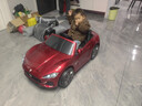 星辰皓正版玛莎拉蒂儿童电动车四驱遥控汽车小孩四轮宝宝玩具可坐人童车 【烤漆酒红】四驱+蓝牙+遥控+灯光音乐+摇摆+皮座 实拍图