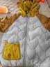 迷你巴拉（minibala）【三防】男童女童轻暖羽绒服儿童萌趣造型冬连帽儿童外套秋冬新款 灰蓝A81301 【白鸭绒-1000+清洁度】 120 【51.7g】 实拍图