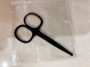 鼻毛剪刀进口男士鼻毛修剪器小剪子专用夹胡子鼻孔小剪刀圆头套装 黑刃款-微翘剪刃更安全 实拍图
