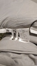 海澜之家（HLA）7A抗菌宿舍被子冬天棉被春秋被子被芯冬被超柔磨毛面料大豆纤维被 【7A抑菌 超柔抗菌】浅灰-白边 【厚冬被】200*230cm/约8.0斤 实拍图