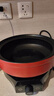 DIKO 陶瓷电火锅分离式砂锅多功能室内电煮锅刷肉锅插电涮火锅煲仔饭煮粥神器厨房烹饪涮肉分体锅 4L 红色（配陶瓷盖） 实拍图