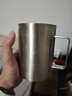 美厨（MAXCOOK）304不锈钢水杯马克杯带盖 办公室喝水泡茶杯子家用双层口杯 500ML 实拍图