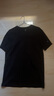 拇指白小T一代纯棉短袖T恤男女春夏休闲小白丅百搭打底衫 墨黑男款 L  实拍图