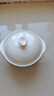斯凯绨（Sky Top）炖盅陶瓷双耳带盖碗骨瓷隔水汤盅蒸蛋羹燕窝盅单人份纯白5英寸 实拍图