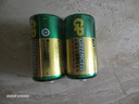 超霸（GP）2号碳性电池2粒缩装无汞环保适用手电筒/扫地机器导航器/录音机/收音机 2号/中号/单件包邮 实拍图