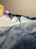 海澜之家（HLA）牛奶绒四件套防静电高端双面亲肤珊瑚绒床单被套简约风床品套件 渐变风蔚蓝 四件套 床笠款 被套2*2.3m 床笠1.8*2m 实拍图