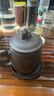 茗客 紫砂办公杯带盖茶杯紫泥茶具男士杯子泡茶水杯办公室水杯大容量带盖过滤个人 厚德载物貔貅办公杯 实拍图