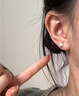 倾龄养耳洞如意结耳钉女简约小众气质高级耳骨钉睡觉免摘耳饰 实拍图