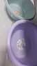 茶花（CHAHUA）塑料盆洗脸盆加厚加深家用加深学生宿舍洗衣服盆子洗脚盆塑料盆 1个装【39cm蓝色】 加厚加深 实拍图