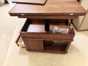 和暄实木可移动茶几家用折叠升降可储物边柜多功能带轮沙发边几小推车 乐成【中古色】 实拍图