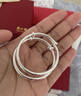 周六福长命百岁镯宝宝款手镯S999足银周岁礼物BF105912 镯臂直径约2.5mm 实拍图