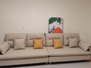 源氏木语布艺沙发现代简约客厅组合家具北欧小户型多色可选转角沙发 【砂砾白】四人位3.2m 实拍图