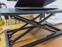 全品屋升降电脑桌站立办公书桌显示器升降支架台式工作台桌 【七档手动升降】-曜石黑 健康办公 实拍图
