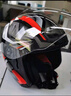 LS2新款摩托车头盔四分三盔电动助力车四季大尾翼大码男女半盔OF608 黑桔灰幻影 3XL(建议61-62CM) 实拍图