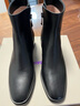莱尔斯丹[奶油可可]小方头拉链粗跟瘦瘦靴女靴女鞋44906 黑色BKK 37 实拍图