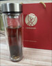 希诺（heenoor）抗菌玻璃杯双层防烫办公车载水杯男高档泡茶杯子XN-9607K 410mL 实拍图