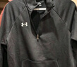 安德玛（Under Armour） Rival男子1/4拉链运动休闲卫衣1386016 黑色001 2XL 实拍图