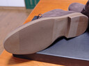 他她（TATA）男士靴耐磨舒适复古时尚沙漠靴加绒皮翻毛男靴休闲皮鞋VVX03DD2 啡色 40 实拍图