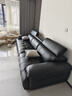 狄普青皮头层牛皮艺沙发大坐深头靠可调节3.1米沙发Ultra版曜夜黑玉衡 实拍图