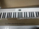 特伦斯折叠钢琴88键便携式电钢琴成人儿童电子琴重力度键盘V30pro钢琴 时尚白+专用琴包 实拍图