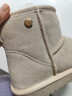 意尔康女靴雪地靴女士棉鞋厚底冬季加绒保暖东北抗寒短靴妈妈靴子 米白2 加绒 37 实拍图