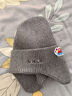 瑞尔士（WRELS） 秋冬护耳针织帽保暖帽子男毛线滑雪帽加厚户外包头帽防风女冷帽 【双层护耳帽】灰色 实拍图