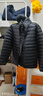 京东京造穿山甲轻薄羽绒服 连帽白鸭绒户外秋冬外套短款男 黑色 XXL 实拍图