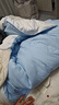 红豆A类正宗新疆棉花被子棉花被芯无异味加厚单双人家用宿舍春秋冬被 白蓝【真A类-正宗新疆棉花被】 180x220cm约8斤【冬被】 实拍图