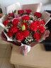 来一客康乃馨百合鲜花速递生日祝福礼物鲜花送妈妈全国同城配送 19朵红色康乃馨+6朵粉百合 实拍图