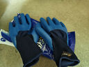 星宇 浸胶劳保手套 优耐保半挂乳胶压纹防滑耐用 工业工地工作木工钢筋工建筑防护手套 6付 蓝色 A698【升级款更防水】 实拍图