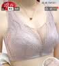 浪莎内衣女无钢圈聚拢大胸显小文胸聚拢收副乳防下垂送老婆蕾丝胸罩 豆沙紫 80C 【CD通杯】 实拍图