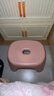 换鞋凳小凳子座椅小板凳可叠放加厚塑料凳高级感儿童学生寝室矮凳 樱花粉1个 实拍图