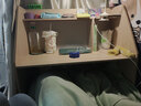 蔓斯菲尔（MSFE）床上电脑桌学习书桌 床上桌懒人桌宿舍床上书桌子笔记本桌子 【拉丝白橡木色】带柜门带键盘架 75cm 实拍图