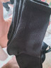 邑棉（yimian）袜子男士长筒袜秋冬季男袜吸汗透气纯色黑白潮运动风休闲长袜6双 实拍图