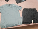 艾伦伯顿运动套装男速干衣夏季跑步短袖健身衣服冰丝t恤短裤羽毛球训练服 灰色【冰丝 速干 运动】 4XL 【175-190斤】 实拍图