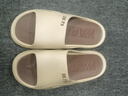 回力运动厚底拖鞋男室内户外穿静音速干防滑凉拖鞋HL3A57卡其44-45码 实拍图