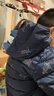 戴维贝拉（DAVE＆BELLA）男童轻薄上衣外套新款儿童短款羽绒服小童衣服宝宝连帽外衣冬装 深蓝色【现货】 140 cm（建议身高130-140cm） 实拍图