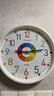 康巴丝客厅家用挂钟石英钟表挂墙早教儿童学习挂钟 7866白色30cm 实拍图